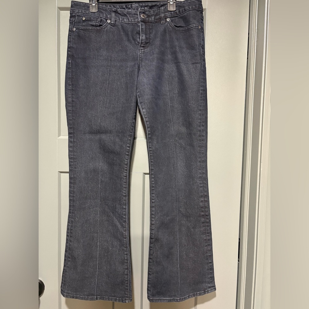 The Limited Black Denim Trousers Sz 12